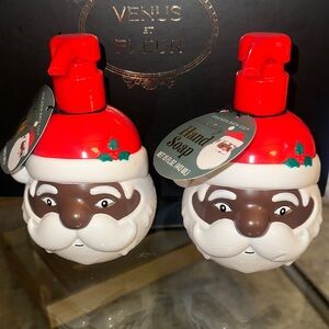 Black Santa Claus 🎅🏾 Hand Soap Dispensers Bundle